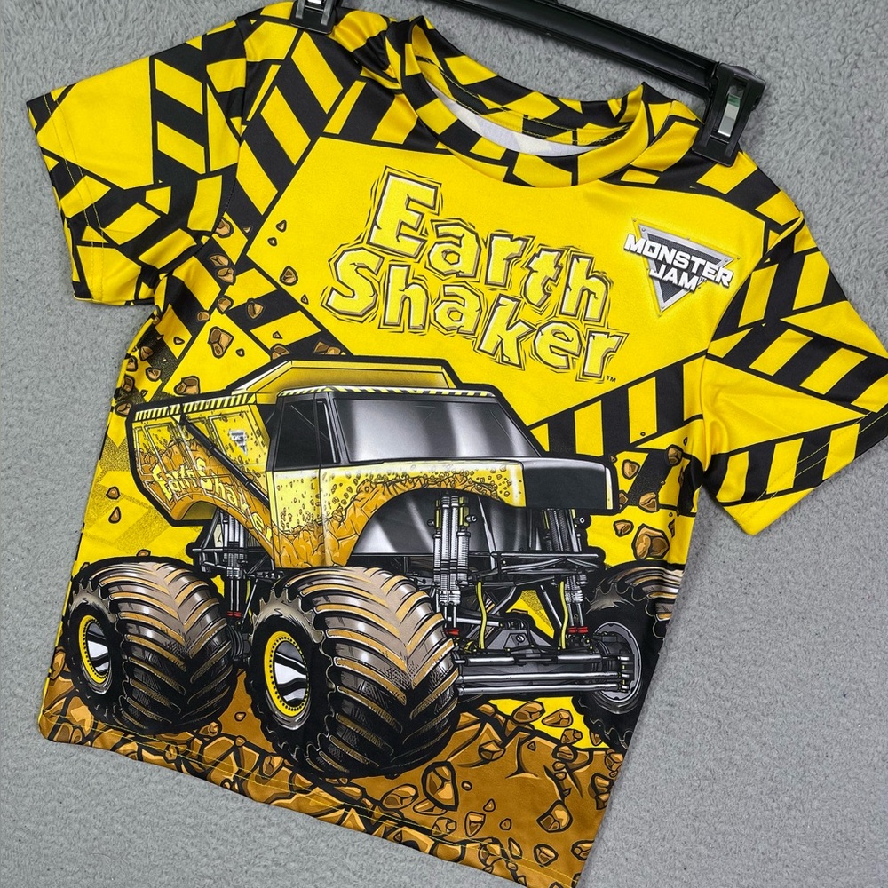 Kids‎ Monster Jam Earth Shaker AOP T-shirt
